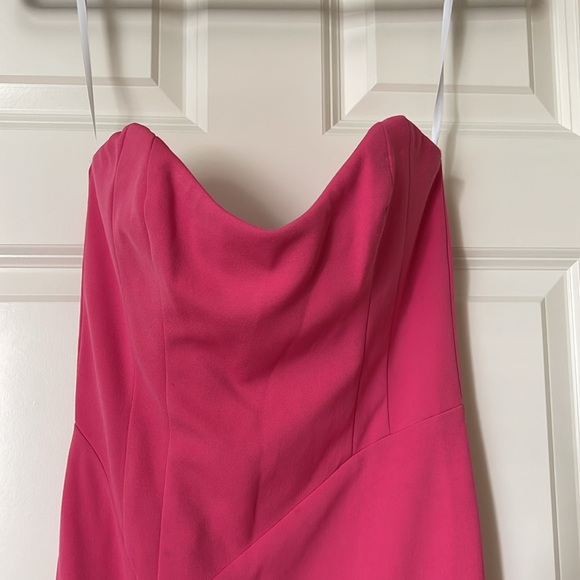 Katie May (NWT) strapless ruffle pink cocktail dress - Picture 3 of 10